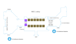 MEC lobby floor plan graphic